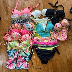 Lot of medium Victoria’s Secret pink swim bikinis medium 👙